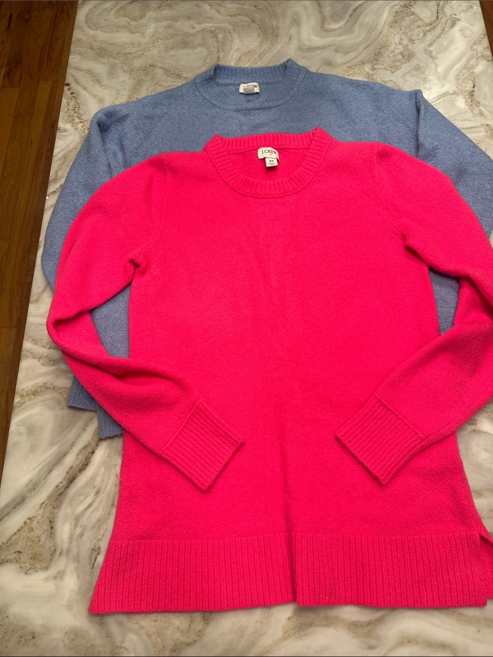 J. Crew Hot Pink Crewneck Sweaters -2 included